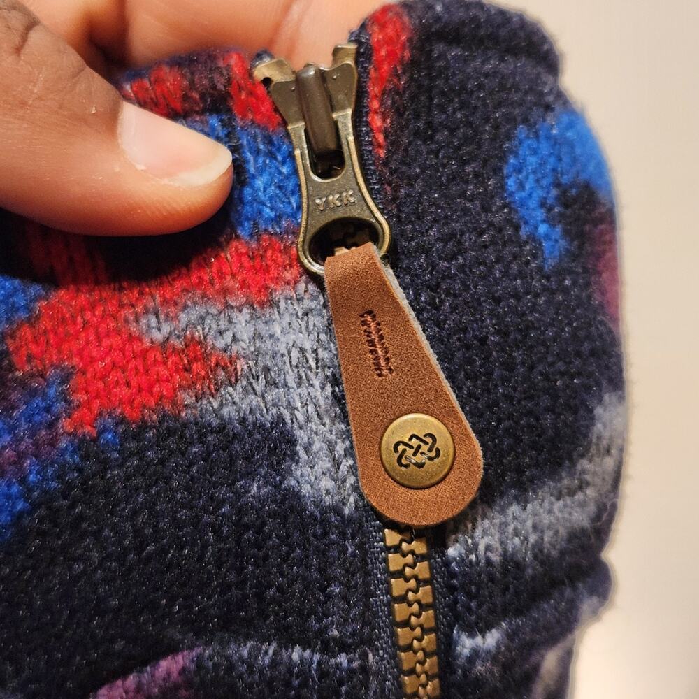 Sherpa Adventure Gear Bhutan Full Zip Jacket Rathee Blue Floral GORPcore Sz M - Picture 7 of 9